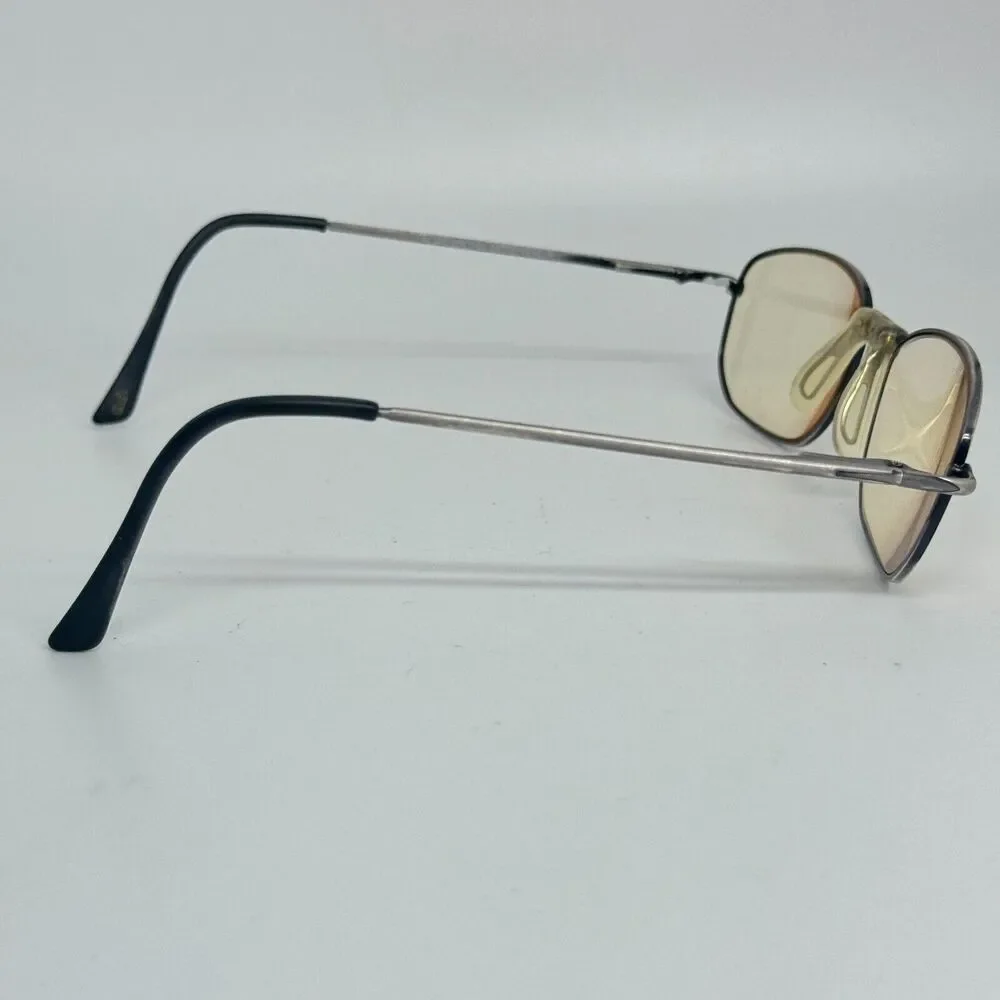 Vintage Henry Grethel Gentlemen Black Gray Metal Oval Frames Only‎ H14496